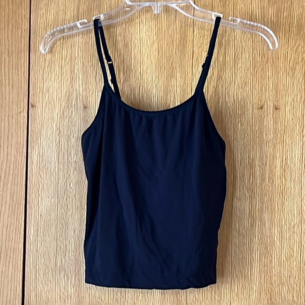 Barely There M black light microfiber camisole tank adjustable straps cropped